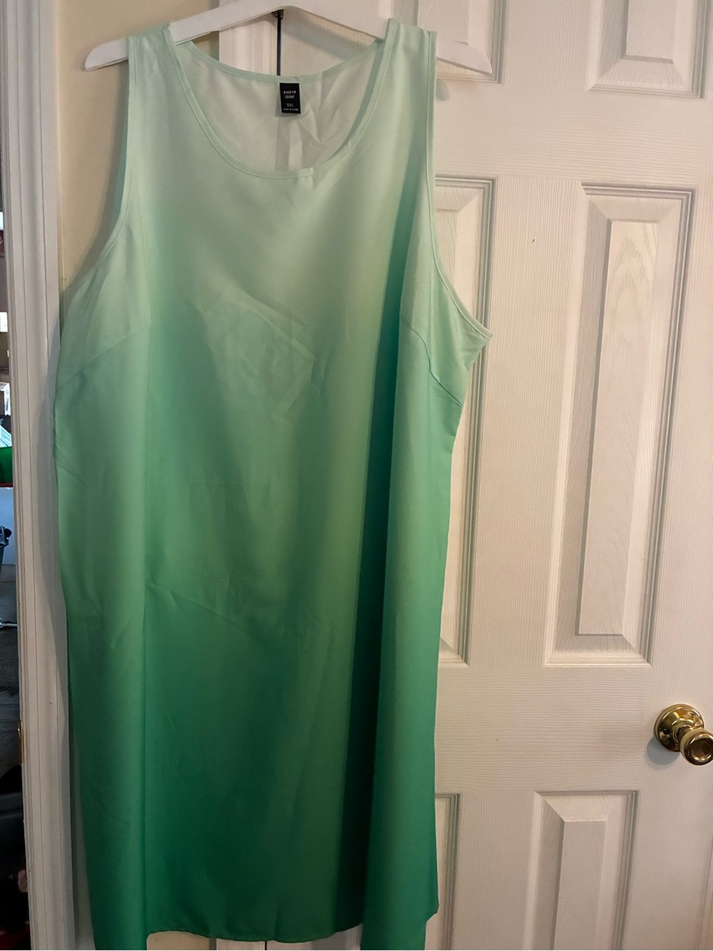 SHEIN curve women sleeveless green dress size 5XL